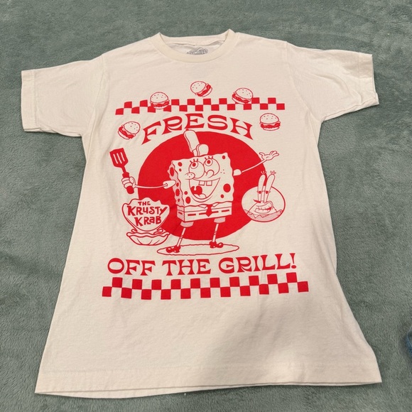 SpongeBob Squarepants Other - SpongeBob SquarePants Krusty Krab Fresh Off The Grill T-Shirt Size S Nickelodeon